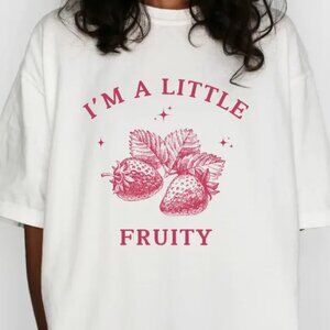 I_m A Little Fruity Shirt, Strawberry Shirt, Vintage 90's Style Shirt